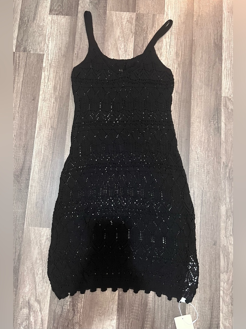 HALARA Bodycon Open Knit Mini Sweater Dress
